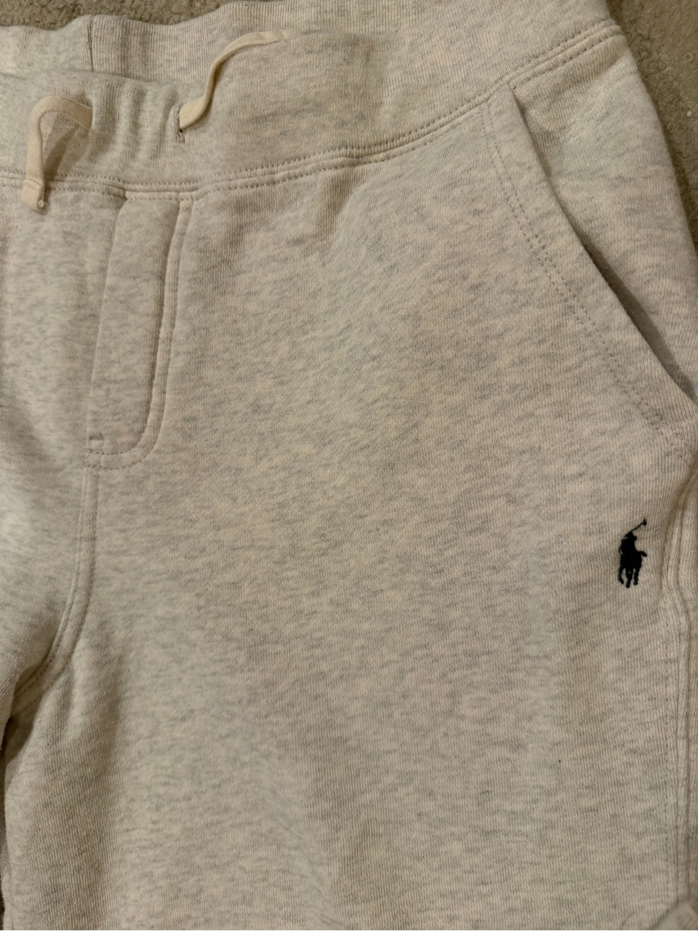 Polo Ralph Lauren Boys Tracksuit Pants Light Grey XL/TG 18-20 Sweatpants Jogger - Picture 3 of 5